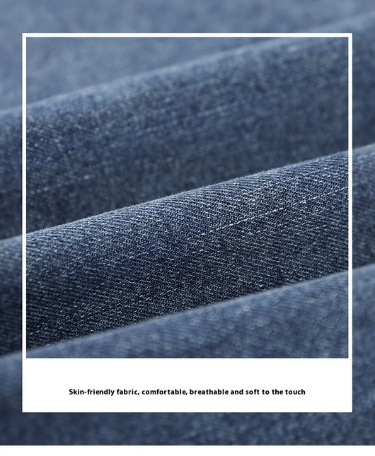 Camisa Denim Holgada con Hombros Caídos para Hombre - Image 34