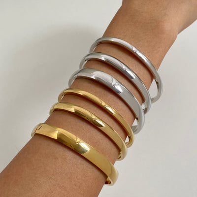 Pulsera Dorada Minimalista con Cierre de Hebilla Retro - Image 20