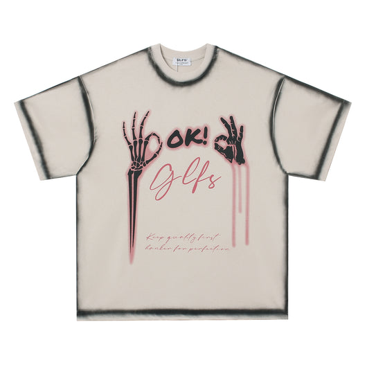 Camiseta Oversize Unisex de Manga Corta - Estilo Urbano para Parejas - Image 32