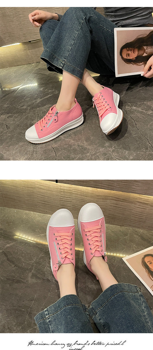 Zapatos de Plataforma Talla Grande con Cordones - Cómodos y Modernos para Mujer - Image 21