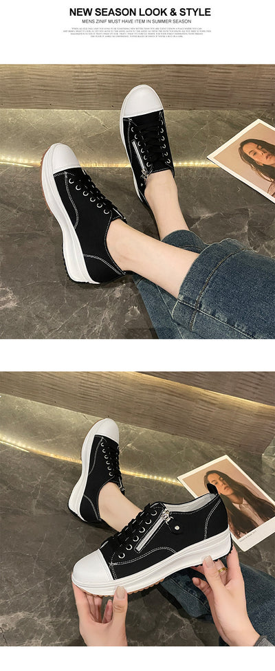 Zapatos de Plataforma Talla Grande con Cordones - Cómodos y Modernos para Mujer - Image 29