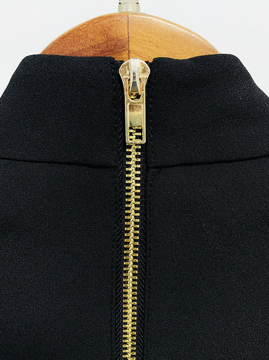 Conjunto de Vestido Corto Elegante con Incrustaciones de Diamantes - Dos Piezas - Image 24