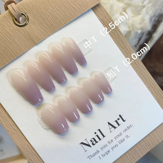 Pegatinas de Uñas Degradado Taro - Acabado Profesional Hecho a Mano - Image 12