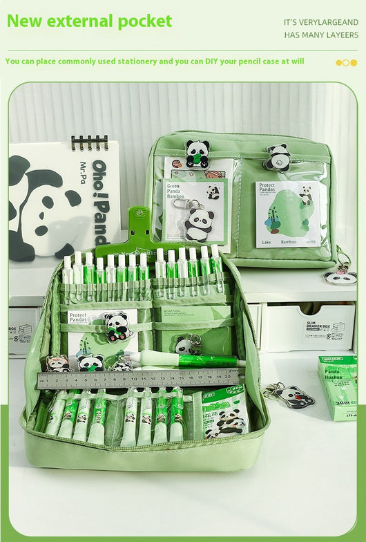 Estuche Organizador Panda de 12 Compartimentos con Capacidad Máxima - Image 18