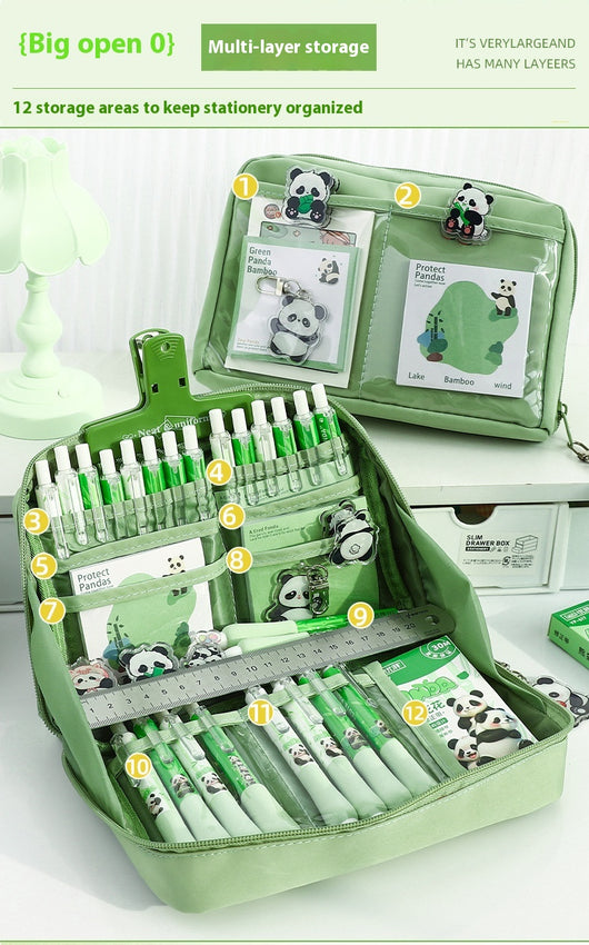 Estuche Organizador Panda de 12 Compartimentos con Capacidad Máxima - Image 23