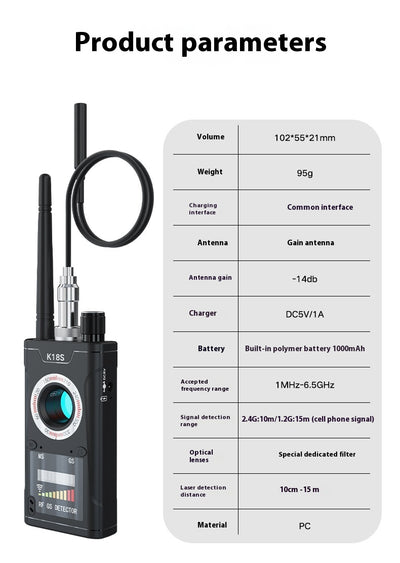 Detector Profesional Anti-cámara, Anti-micrófono y Anti-rastreo para Hoteles - Image 10