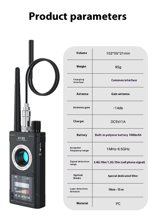 Detector Profesional Anti-cámara, Anti-micrófono y Anti-rastreo para Hoteles - Image 10