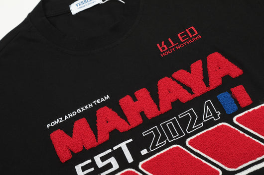 Camiseta Suelta con Letras Bordadas para Hombre - Image 22