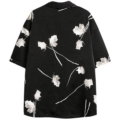 Camisa Casual de Manga Corta Rosa para Hombre - Image 25