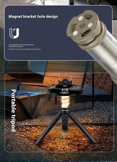Linterna Táctica LED para Campamento con Luz Ambiental Ajustable - Image 25