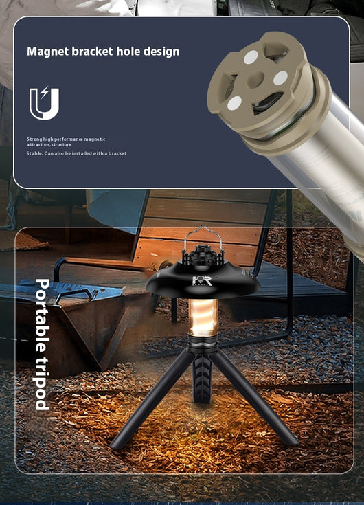 Linterna Táctica LED para Campamento con Luz Ambiental Ajustable - Image 25