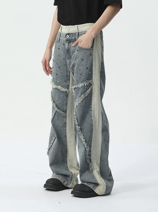 Jeans de Moda Masculina Tendencia Personalidad - Image 17