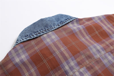Camisa Cuadros Suelta Manga Corta para Hombre - Image 29