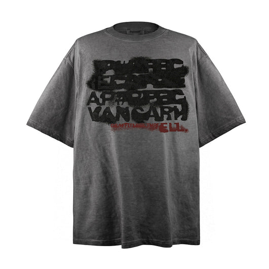 Camiseta Hombre Estampado Degradado de Letras - Image 24