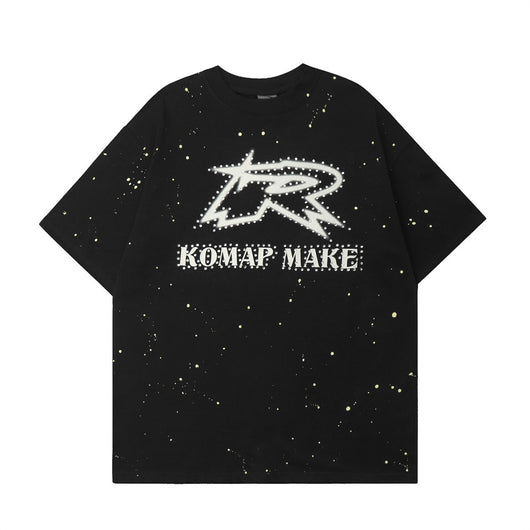Camiseta Estampada Cielo Estrellado de Manga Corta para Hombre - Image 22