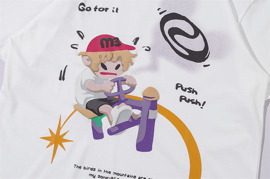 Camiseta de Algodón Estampada de Manga Corta para Hombre - Image 34