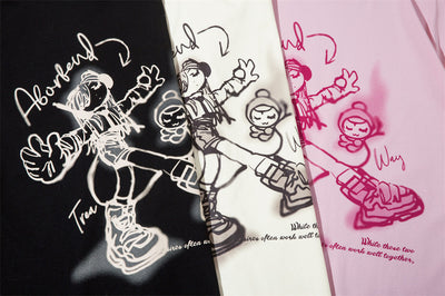 Playera de Algodón con Diseño Cartoon para Hombre y Mujer - Image 24