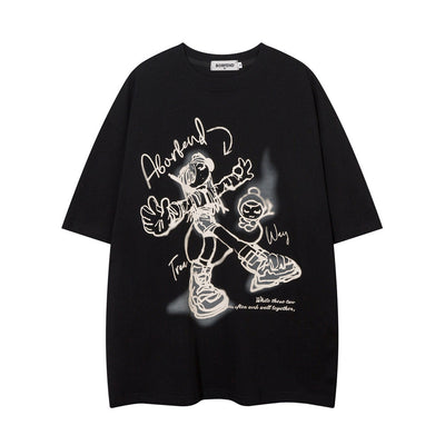 Playera de Algodón con Diseño Cartoon para Hombre y Mujer - Image 26