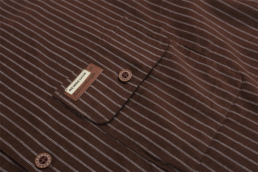 Camisa de Manga Corta con Rayas Verticales para Hombre - Image 20