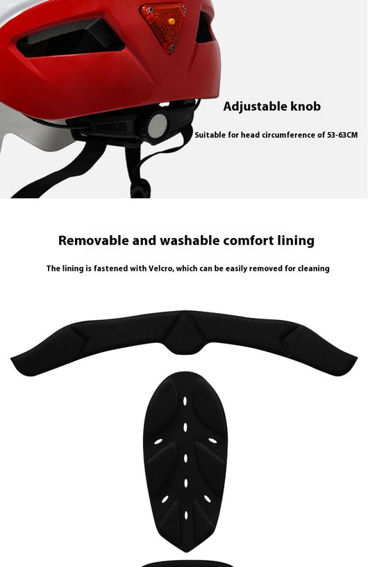 Casco de Ciclismo con Gafas Integradas y Luz Trasera - Image 24