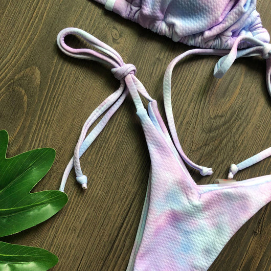 Bikini Estampado Leopardo Espalda Descubierta - Image 16