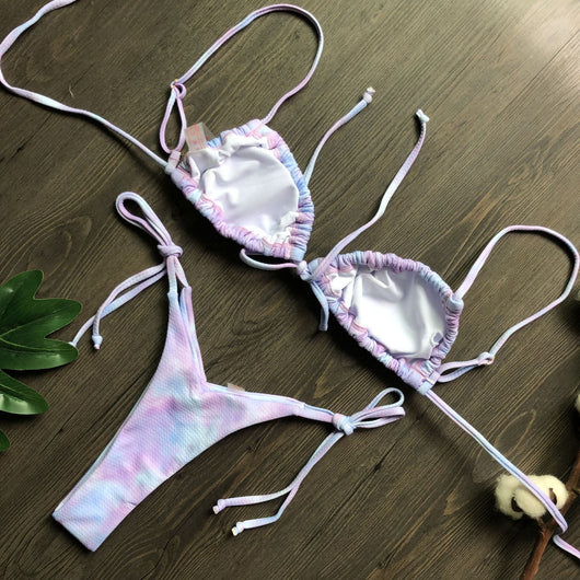 Bikini Estampado Leopardo Espalda Descubierta - Image 18