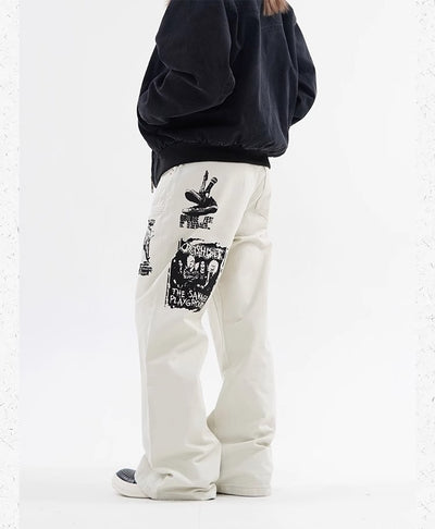 Jeans Hombre Estampado Hip Hop Primavera - Image 21