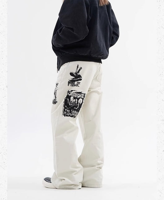 Jeans Hombre Estampado Hip Hop Primavera - Image 21