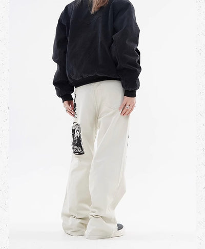 Jeans Hombre Estampado Hip Hop Primavera - Image 22