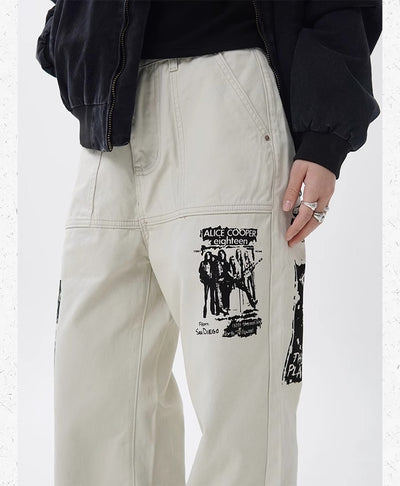 Jeans Hombre Estampado Hip Hop Primavera - Image 23