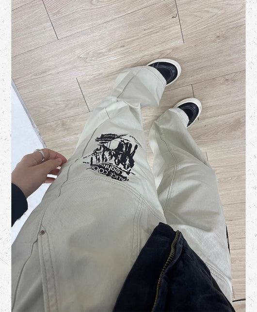 Jeans Hombre Estampado Hip Hop Primavera - Image 25