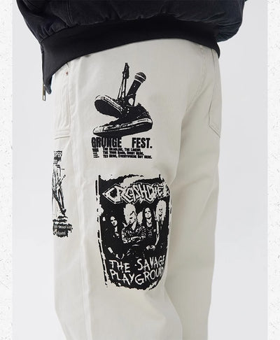 Jeans Hombre Estampado Hip Hop Primavera - Image 29