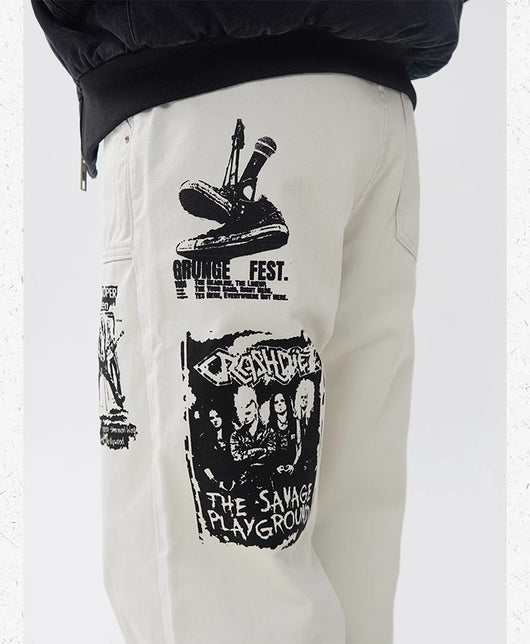 Jeans Hombre Estampado Hip Hop Primavera - Image 29