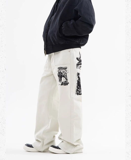 Jeans Hombre Estampado Hip Hop Primavera - Image 31