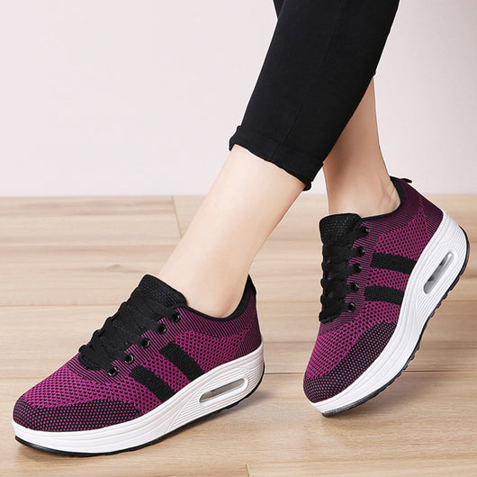Tenis Plataforma con Cojín de Aire para Mujer - Comodidad Casual - Image 10