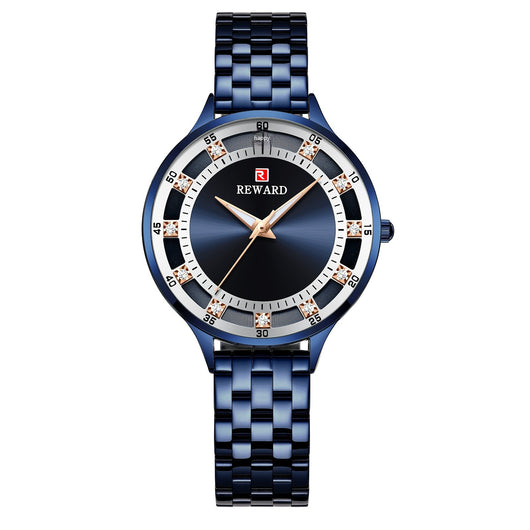 Reloj de Pulsera Acero Inoxidable para Mujer con Diamantes y Cristal de Cuarzo Resistente al Agua - Image 20