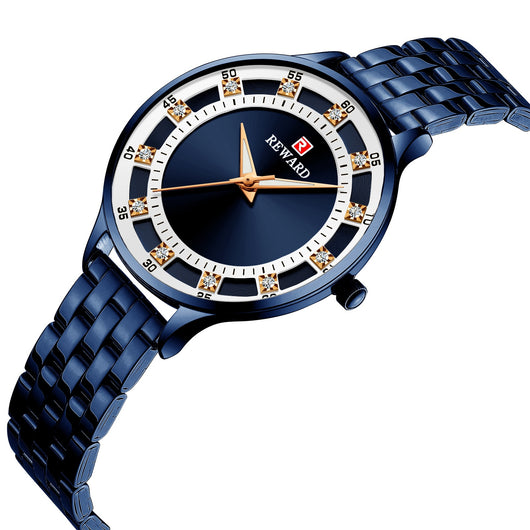 Reloj de Pulsera Acero Inoxidable para Mujer con Diamantes y Cristal de Cuarzo Resistente al Agua - Image 23