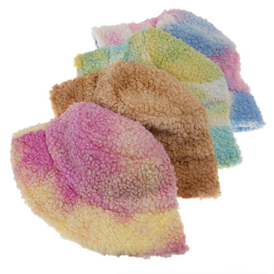 Gorro Bucket Tie-dye Acolchado para Otoño e Invierno - Image 18