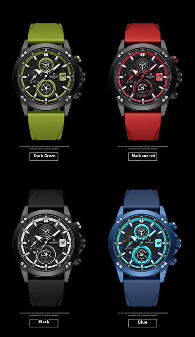 Reloj Deportivo con Banda de Silicona Multicolor - Image 22