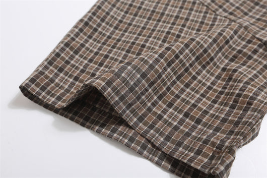 Camisa Cuadriculada Holgada para Hombre - Estilo Casual Versátil - Image 19