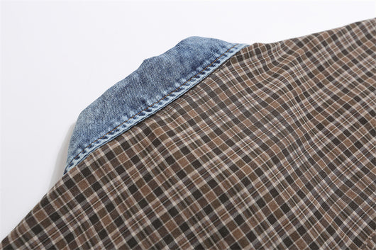 Camisa Cuadriculada Holgada para Hombre - Estilo Casual Versátil - Image 27