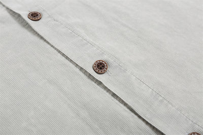 Camisa Casual Bordada con Bolsillo de Letra para Hombre - Image 23