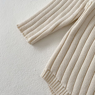 Mameluco Tejido Bebé Cuello Redondo Manga Larga Colores Lisos - Image 16