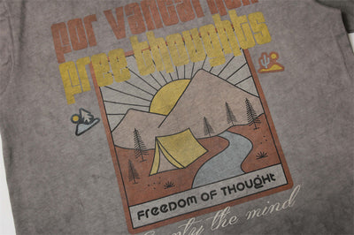 Playera Tie-Dye con Estampado de Dibujos Animados para Hombre - Image 26