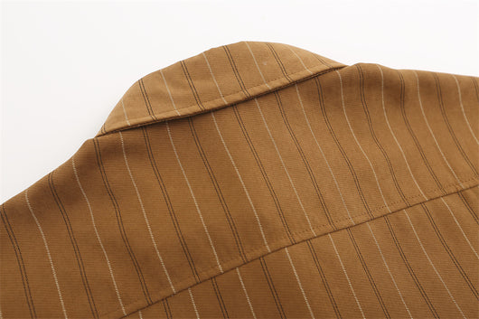 Camisa Casual de Rayas Verticales para Hombre - Image 33