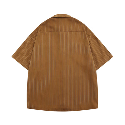 Camisa Casual de Rayas Verticales para Hombre - Image 39