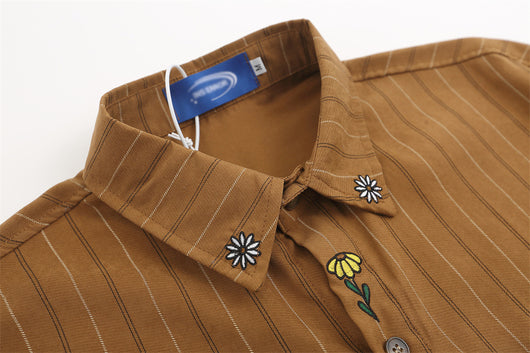 Camisa Casual de Rayas Verticales para Hombre - Image 40