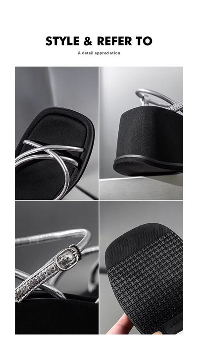 Sandalias Plataforma Impermeables con Tira Abierta para Mujer - Calzado de Verano - Image 19