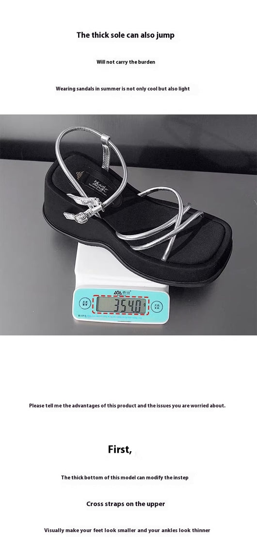 Sandalias Plataforma Impermeables con Tira Abierta para Mujer - Calzado de Verano - Image 25