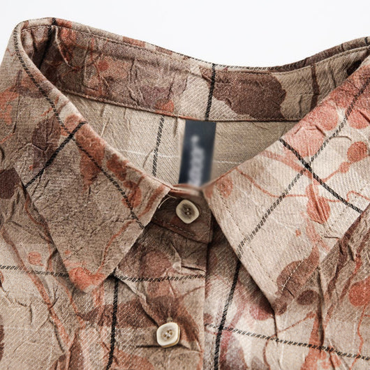 Camisa Suelta Estampado Flores y Hojas para Hombre - Image 18
